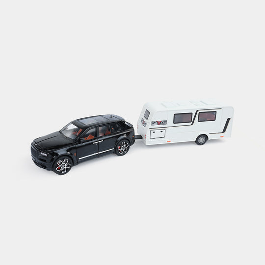 Die-Cast SUV with Travel Camper Trailer Set