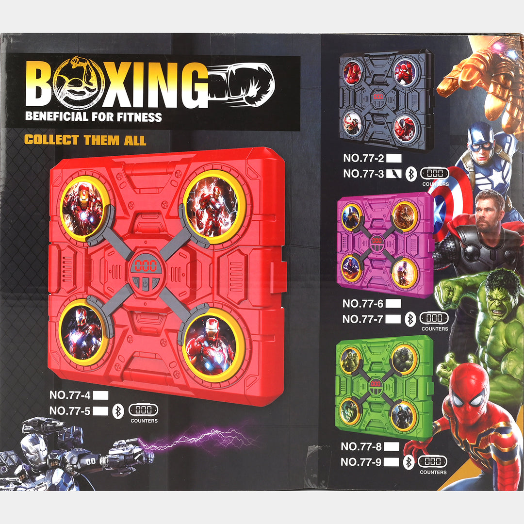 Electronic Musical Boxing Trainer with Gloves – Light, Music & Reaction Game