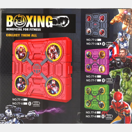 Electronic Musical Boxing Trainer with Gloves – Light, Music & Reaction Game