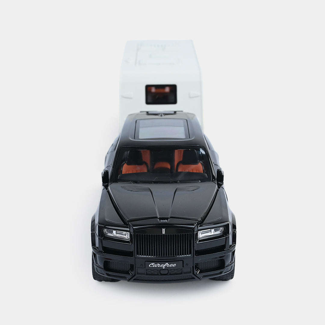 Die-Cast SUV with Travel Camper Trailer Set