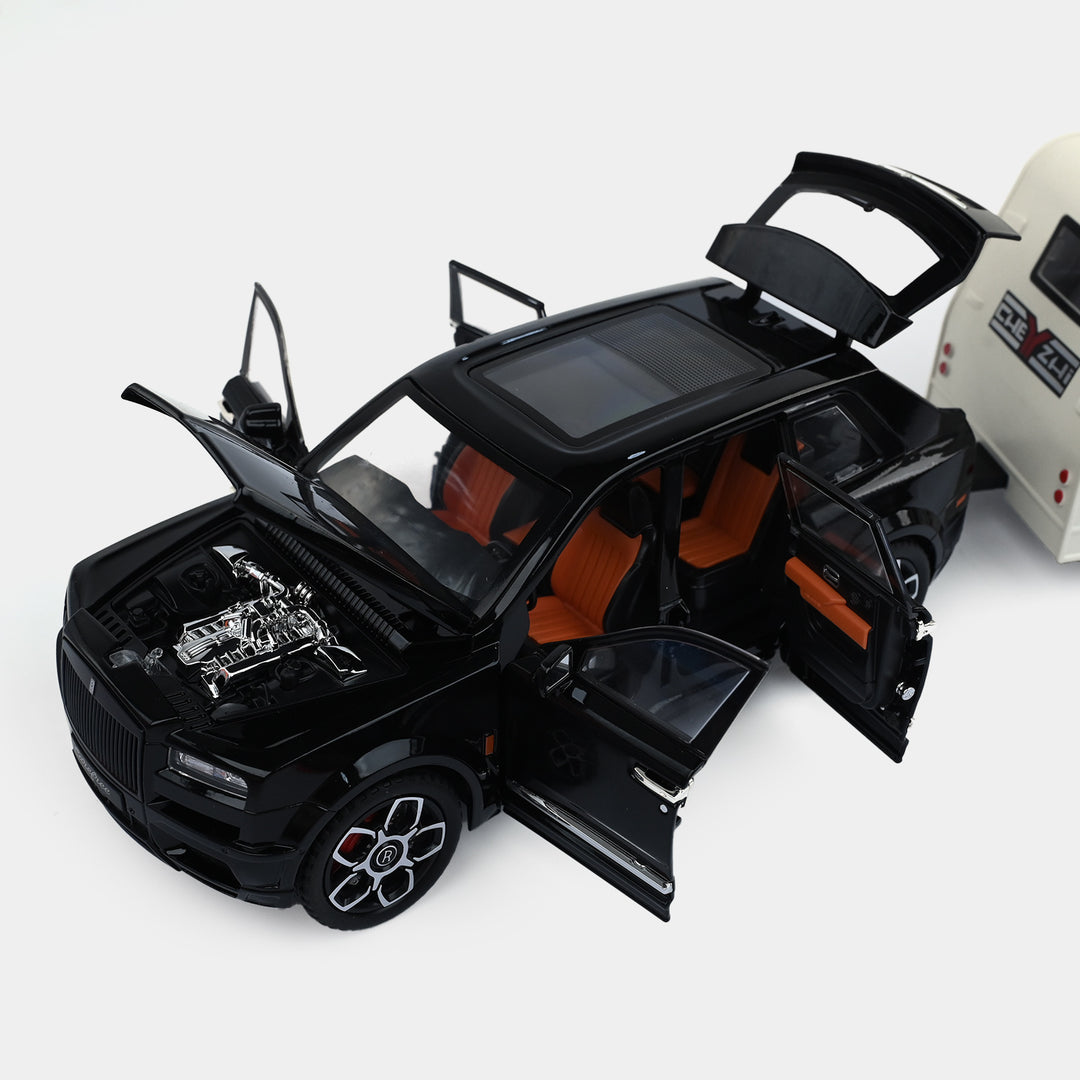Die-Cast SUV with Travel Camper Trailer Set