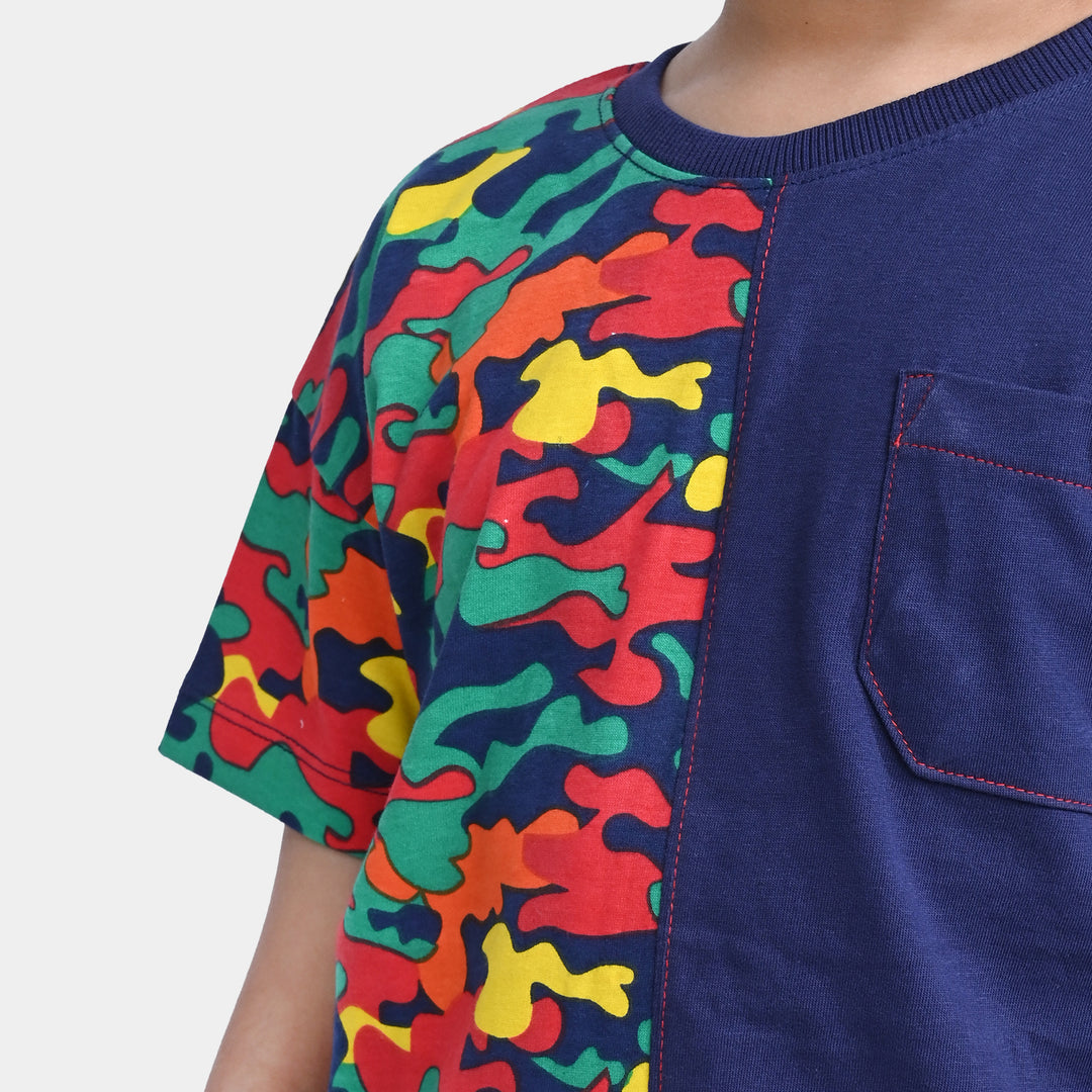 Boys Cotton Jersey T-Shirt H/S My Commando | True Navy