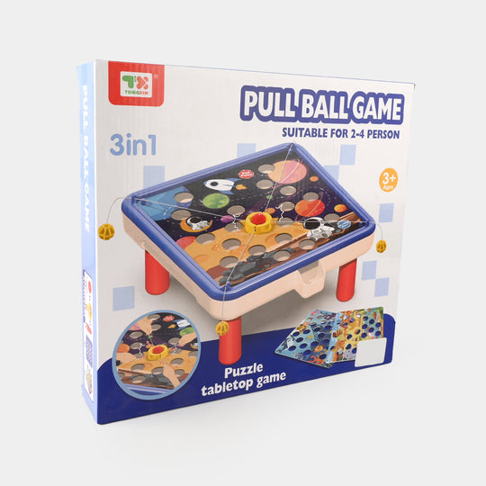 3 In 1 Pull Ball Game For Kids
