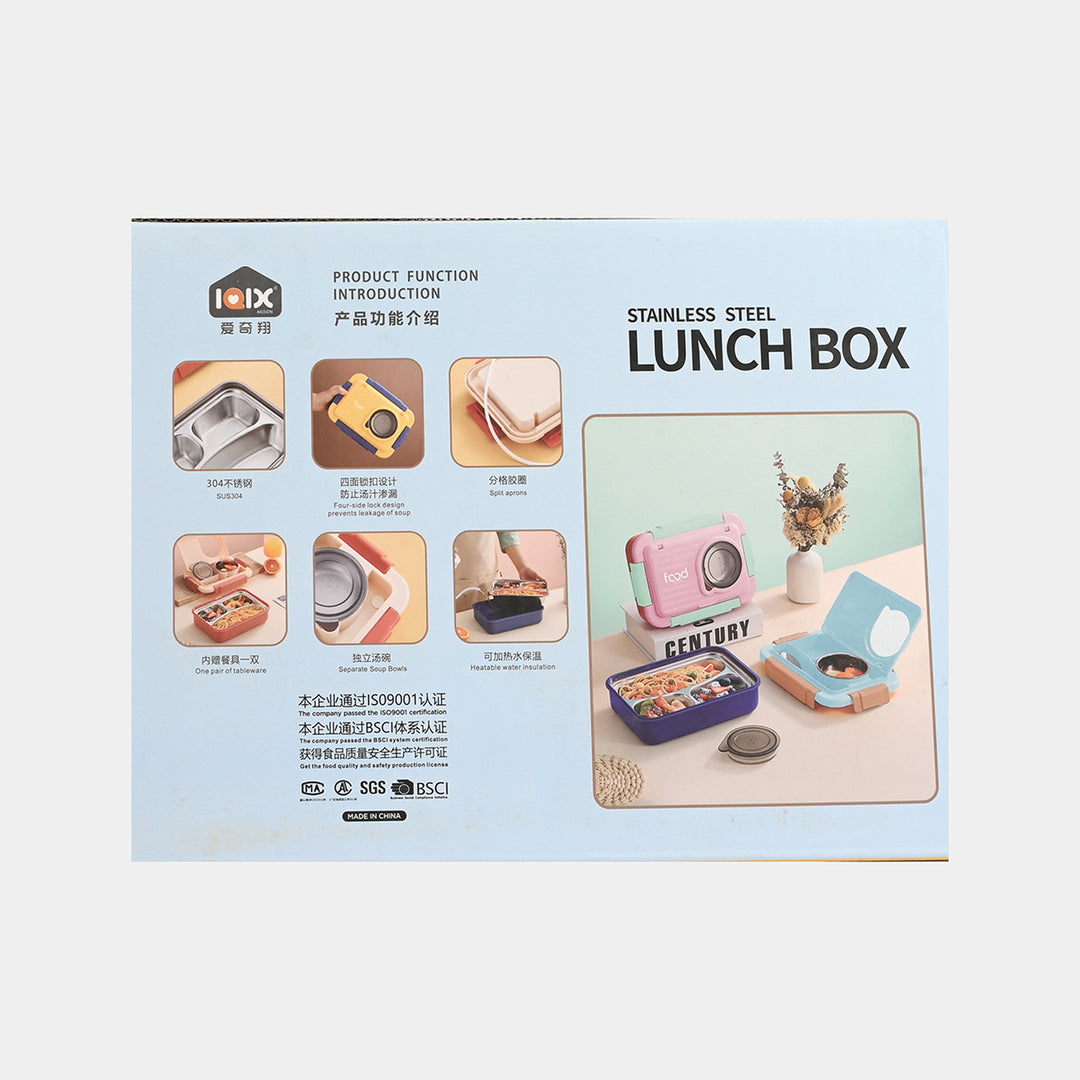Kids Portable Steel Bento Lunch Box