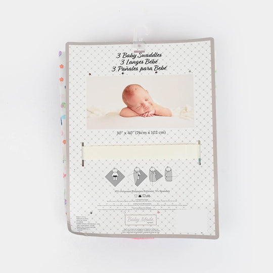 Premium Baby Wrapping Sheet - Pack of 3