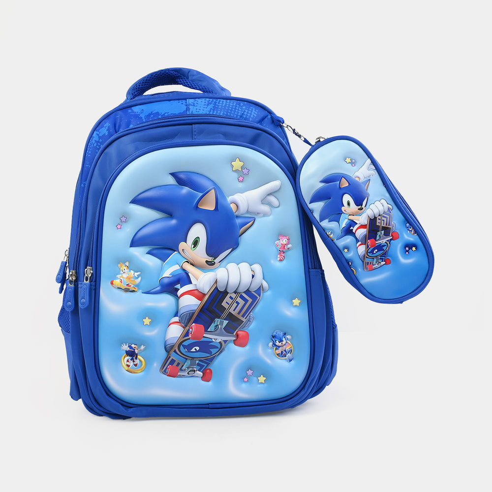 16" 3D Embossed School Backpack | Grade 2-5