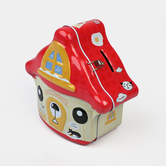 Metal Coin/Money Box with Lock For Kids