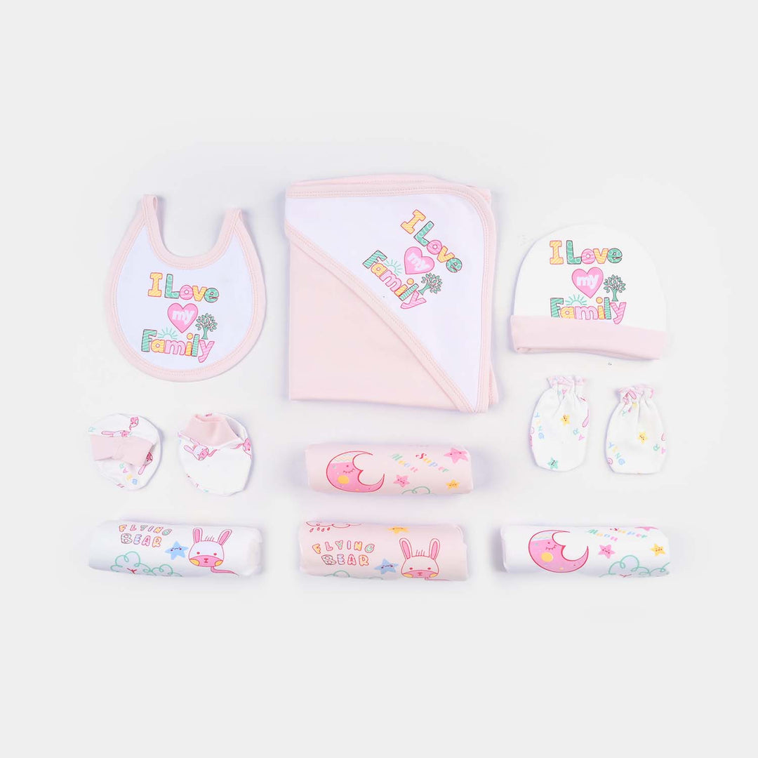 Girls Newborn Gift Set - Pink 13Pcs