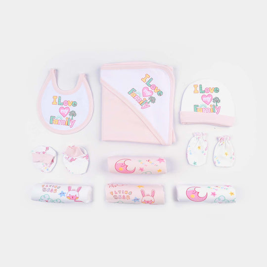 Girls Newborn Gift Set - Pink 13Pcs
