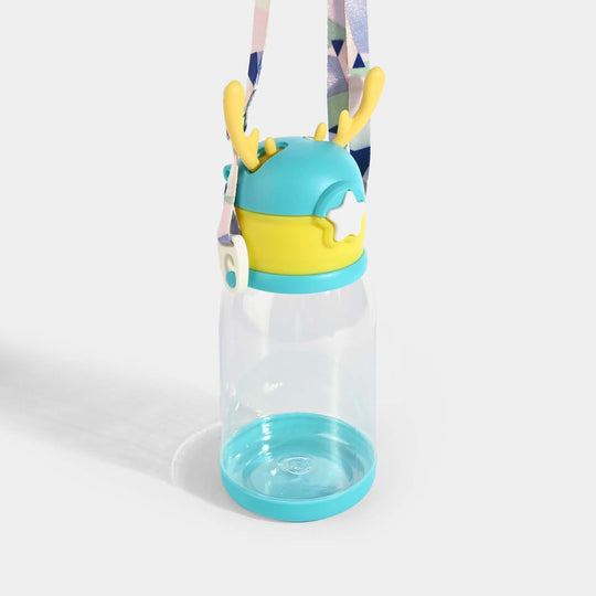 Kids Sipper Bottle With Plastic Strap & Bouncing Straw