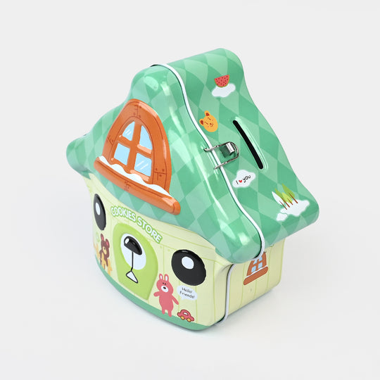 Metal Coin/Money Box with Lock For Kids