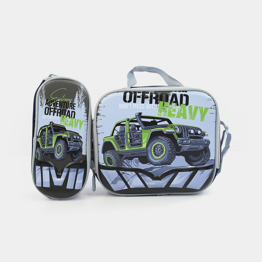 16" 3D Embossed School Bag Set | Grade 1-4