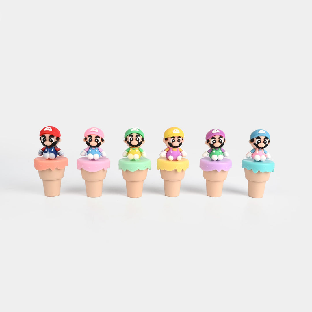 Cartoon Character Mini Highlighter Marker Set | 6PCs