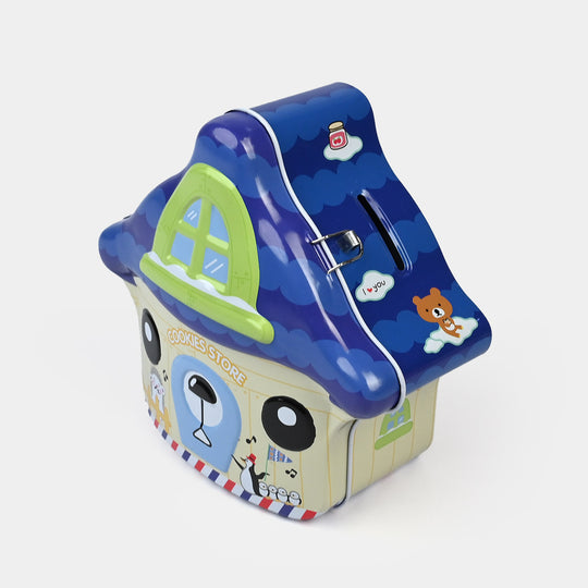 Metal Coin/Money Box with Lock For Kids