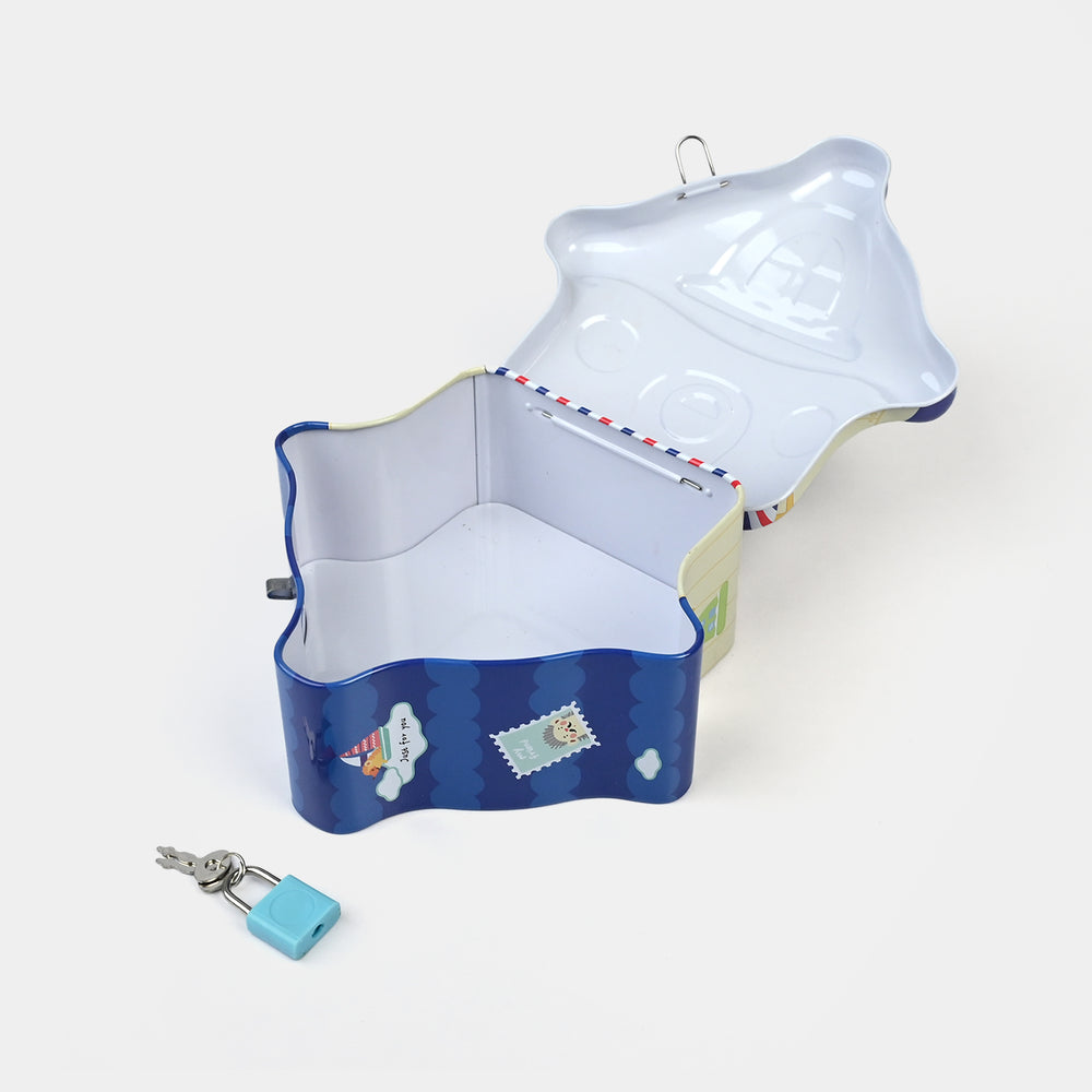 Metal Coin/Money Box with Lock For Kids