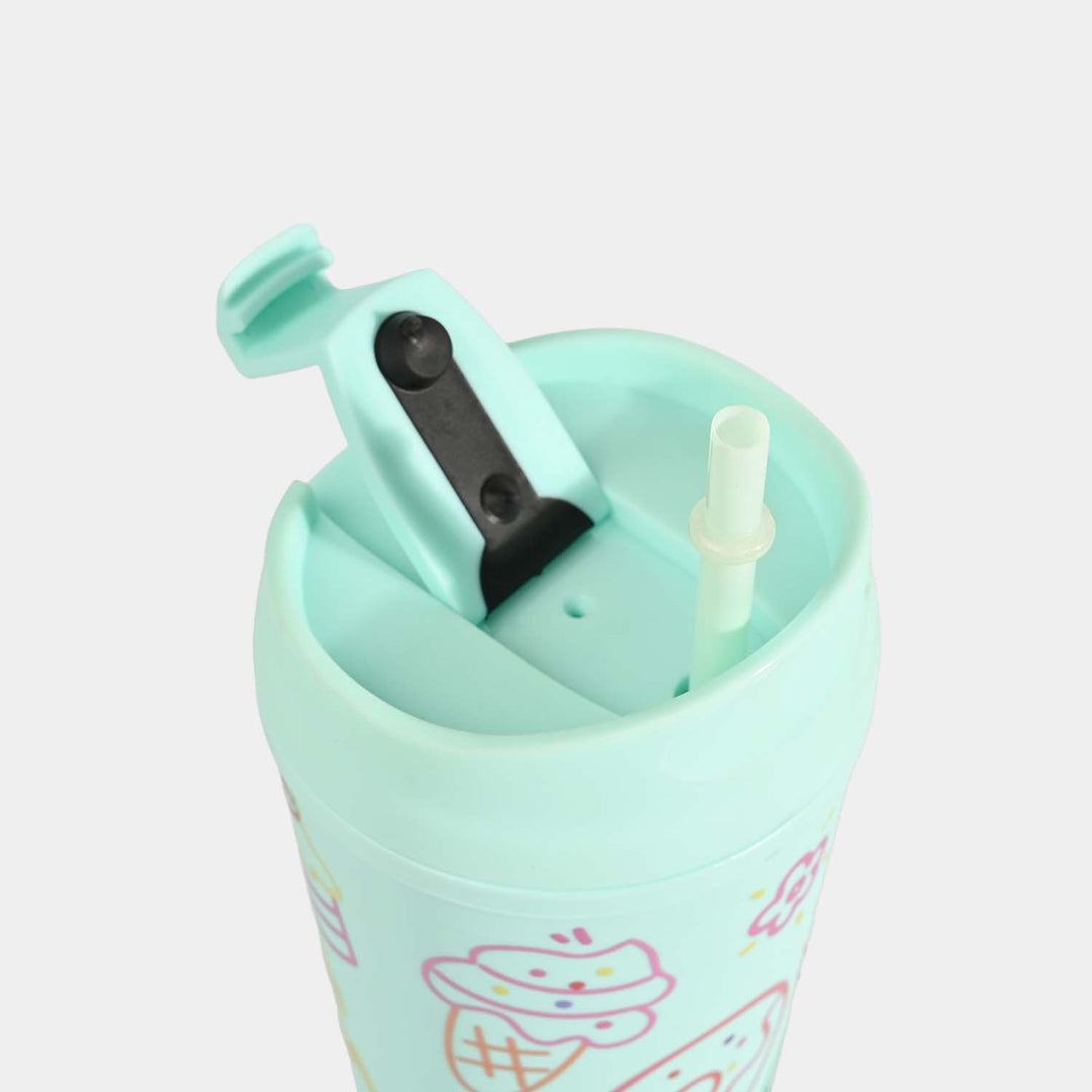 Fluted Cold Cup Tumbler with Straw