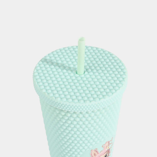 Fluted Cold Cup Tumbler with Straw