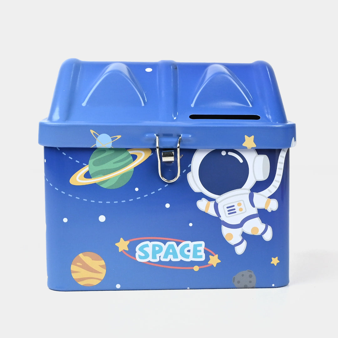 Metal Coin/Money Box with Lock For Kids