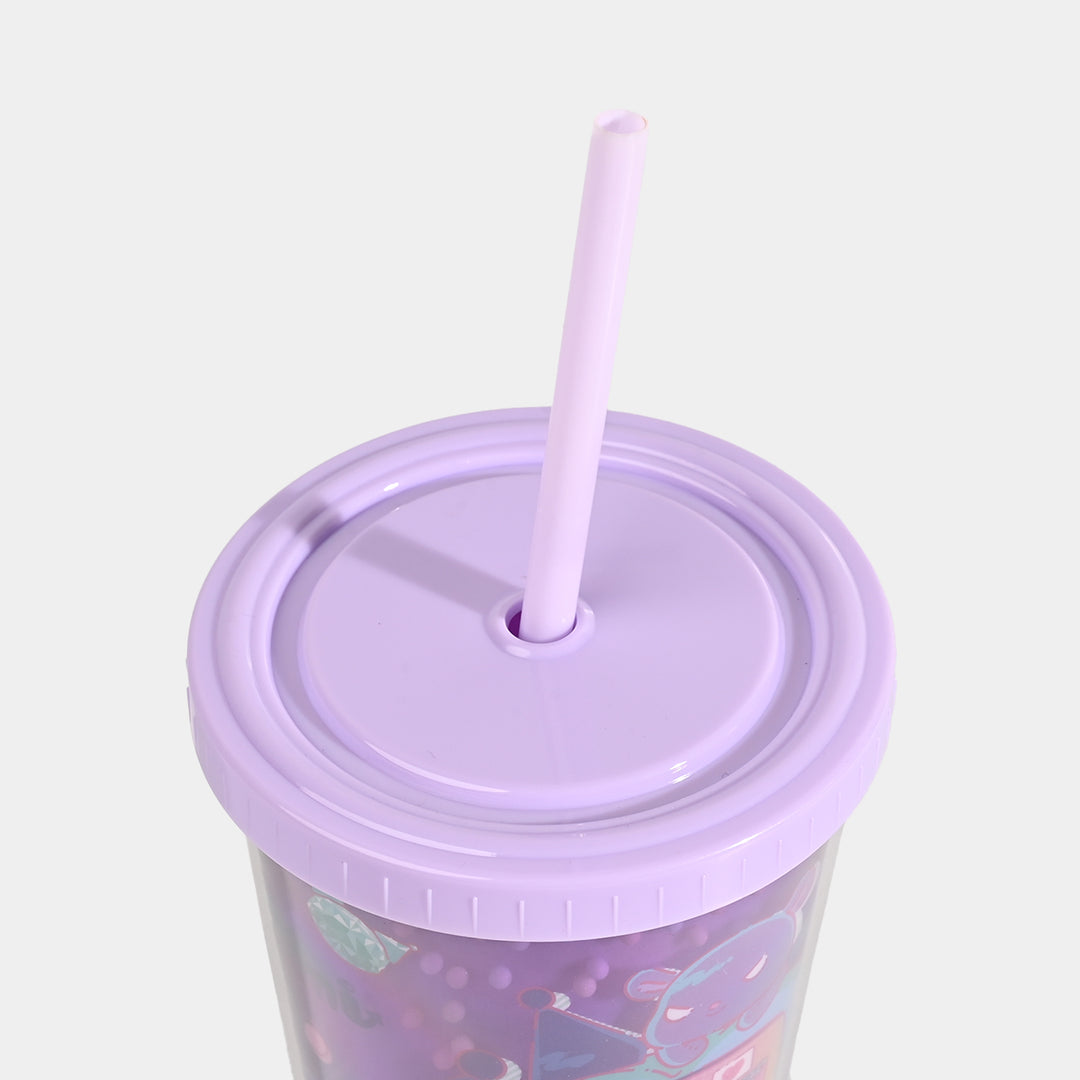 Acrylic Tumbler Mug with Straw