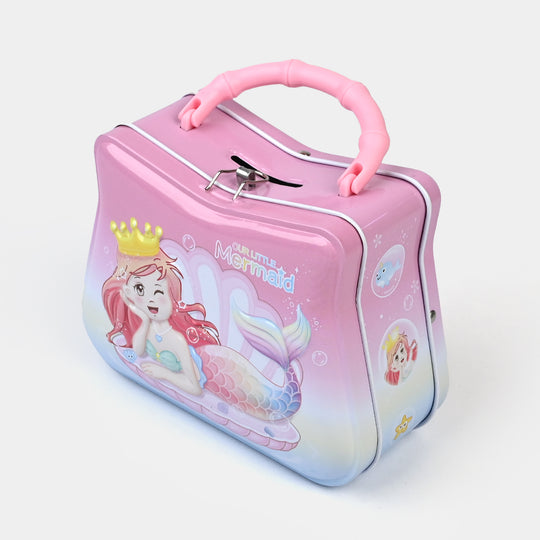 Metal Coin/Money Box with Lock For Kids