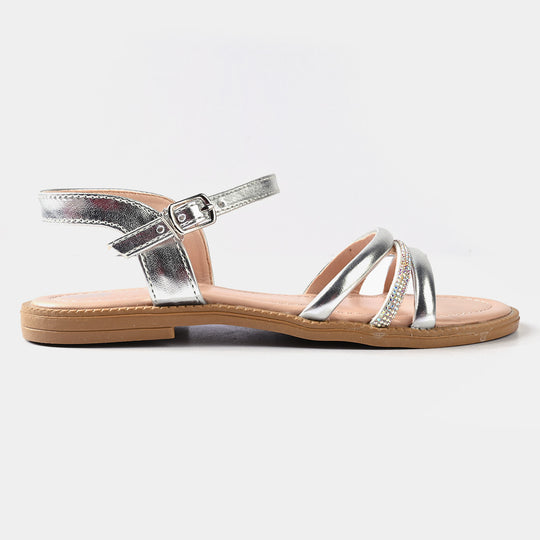 Girls Sandals 1278-SILVER