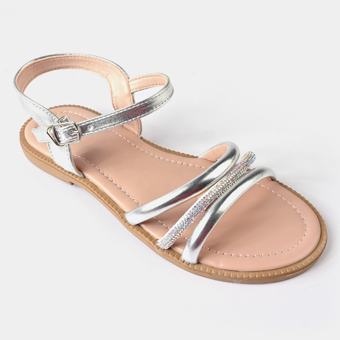 Girls Sandals 1278-SILVER