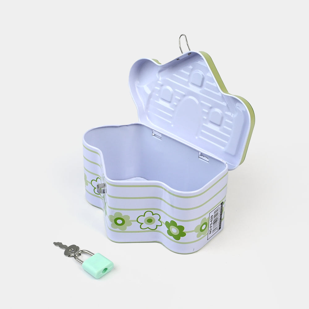 Metal Coin/Money Box with Lock For Kids