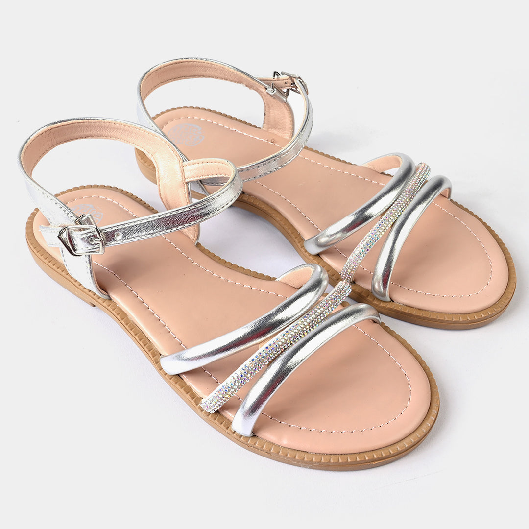 Girls Sandals 1278-SILVER