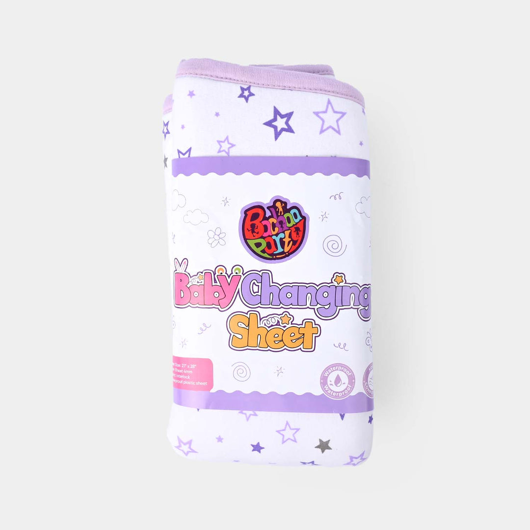 Baby Changing Sheet Star | Purple