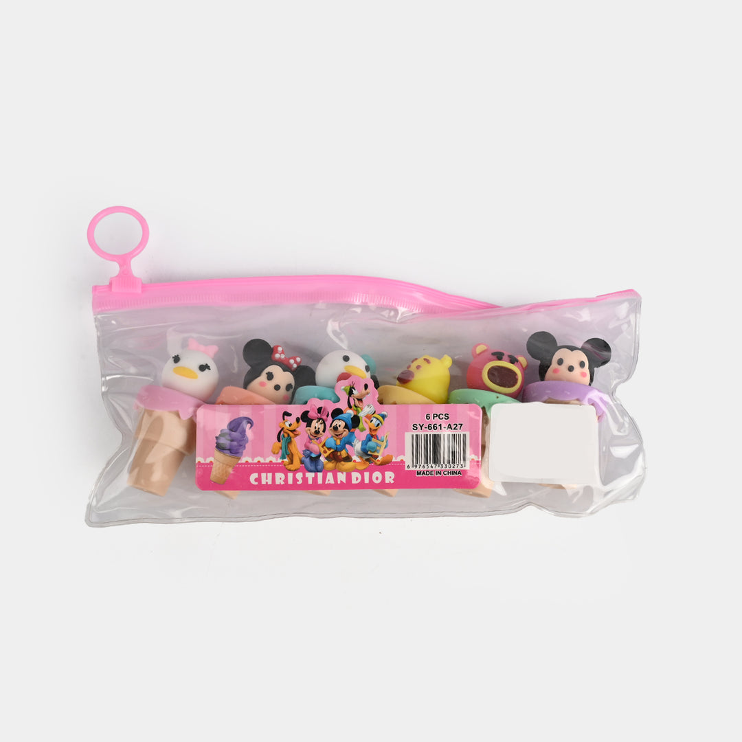 Cartoon Character Mini Highlighter Marker Set | 6PCs