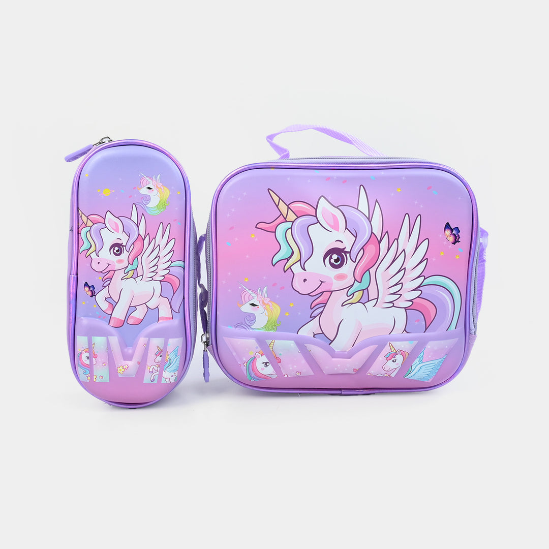 16" 3D Embossed School Bag Set | Grade 1-4