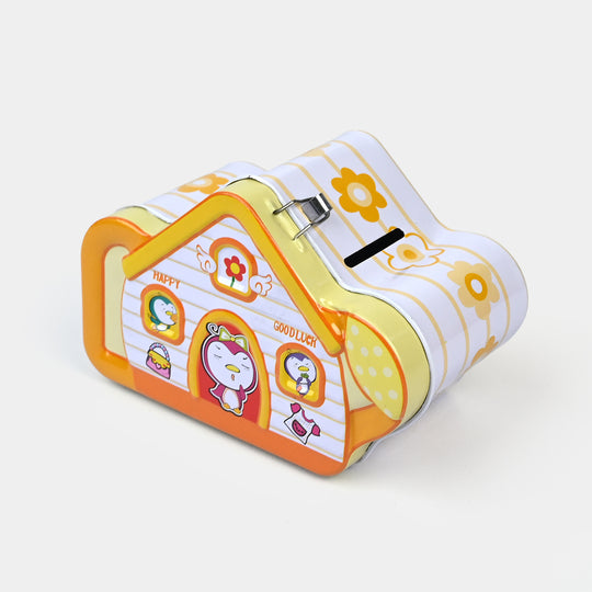Metal Coin/Money Box with Lock For Kids