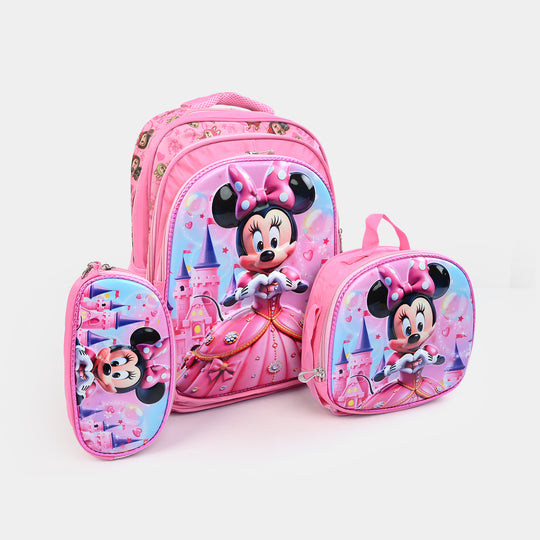 16" 3D Embossed School Bag Set | Grade 1-4