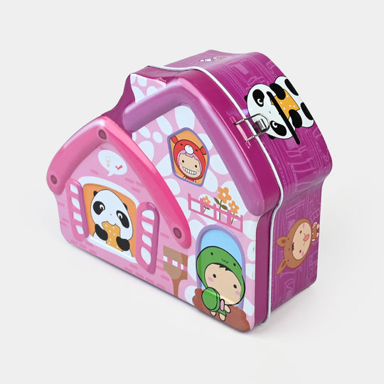 Metal Coin/Money Box with Lock For Kids