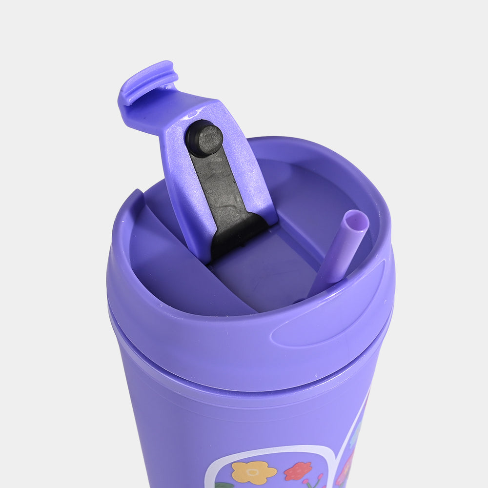 Fluted Cold Cup Tumbler with Straw