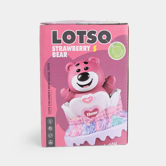 Strawberry Bear Musical Toy with Light & Sound