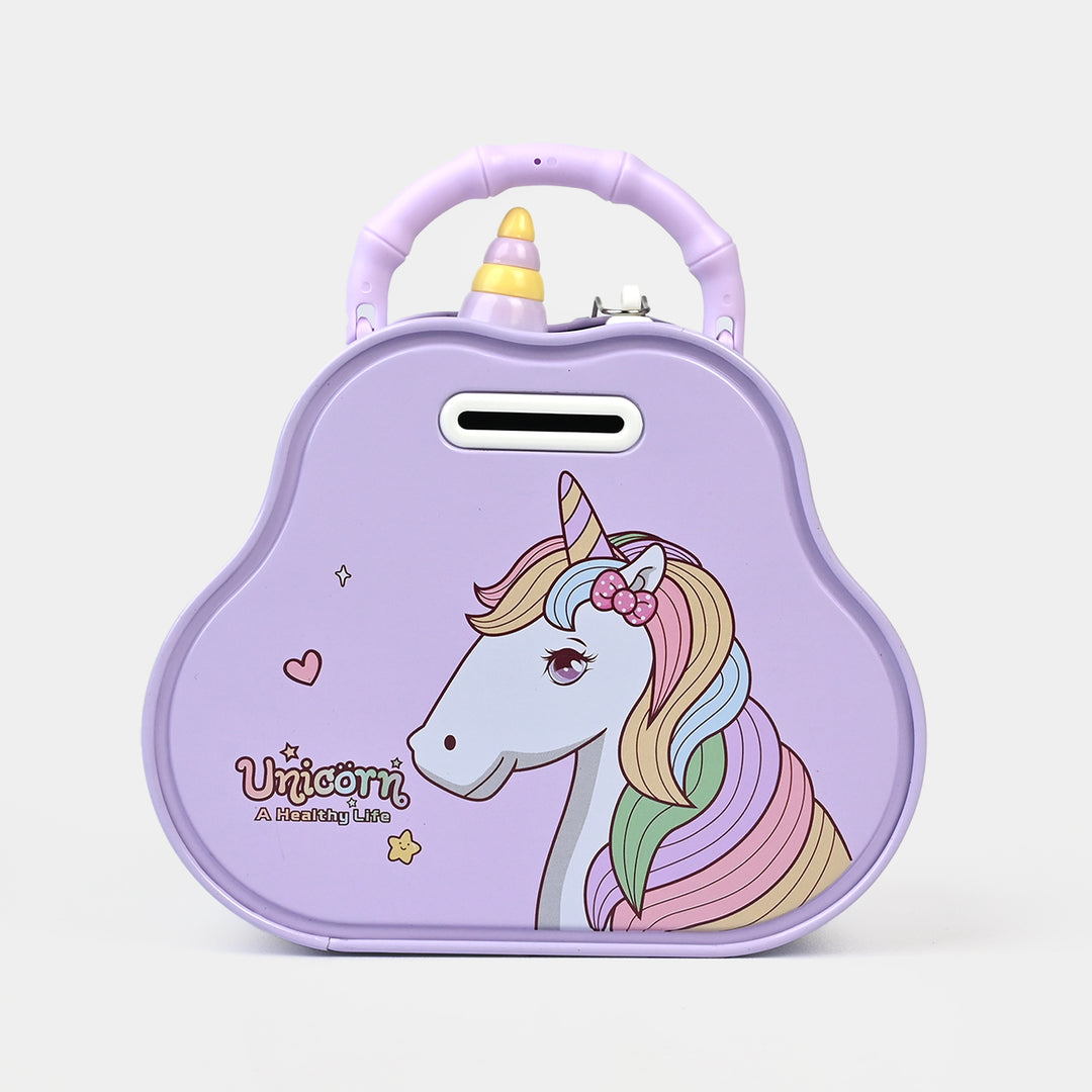 Metal Coin/Money Box with Lock For Kids