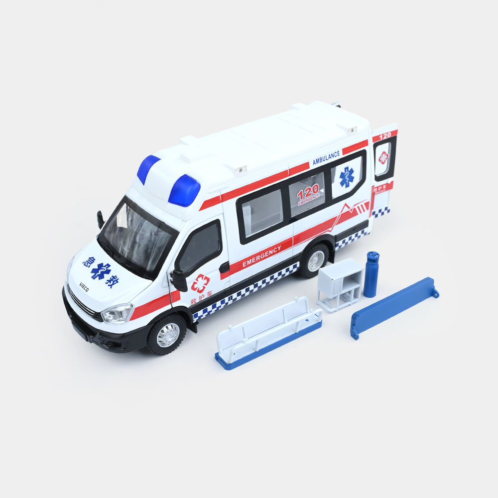 Pullback Alloy Die-Cast Ambulance