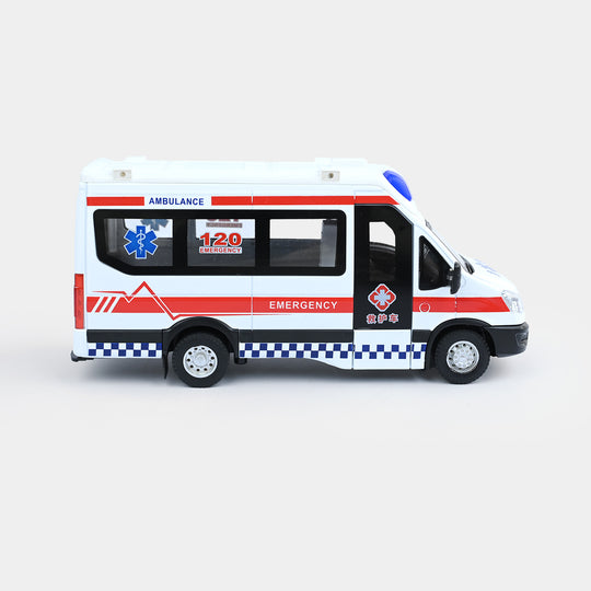 Pullback Alloy Die-Cast Ambulance