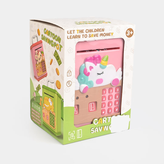 Girls Electronic Money Safe Piggy Bank with Password Lock