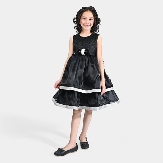 Girls Fancy Frock Classy-BLACK