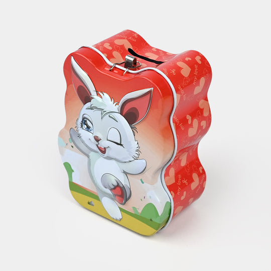 Metal Coin/Money Box with Lock For Kids
