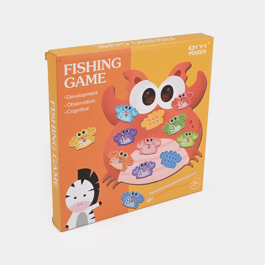 Wooden Puzzle Fishing Game for Kids
