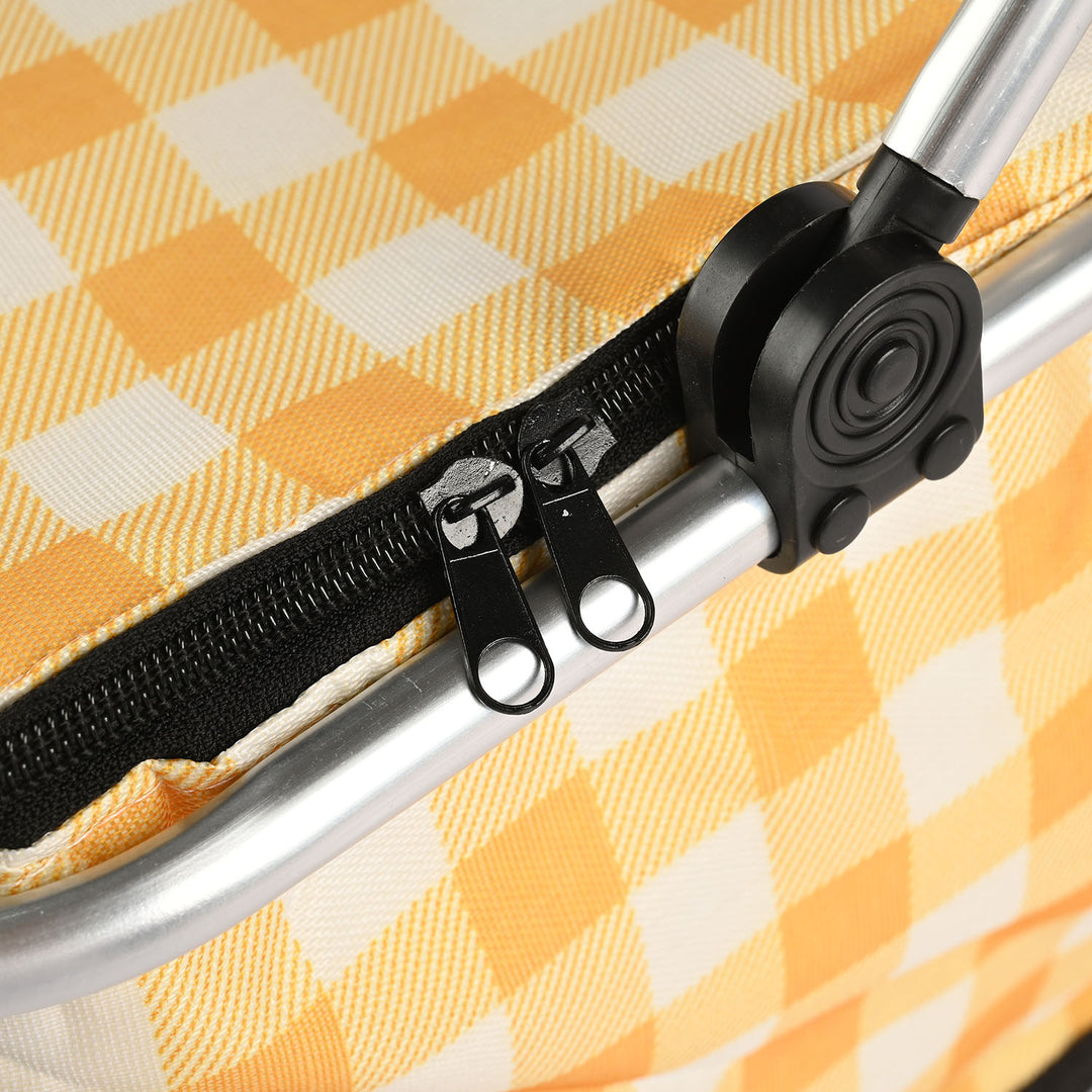 Insulated Picnic & Grocery Basket – Foldable, Lightweight & Multi-Purpose