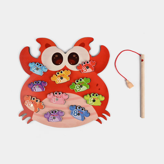 Wooden Puzzle Fishing Game for Kids