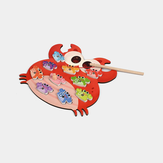 Wooden Puzzle Fishing Game for Kids