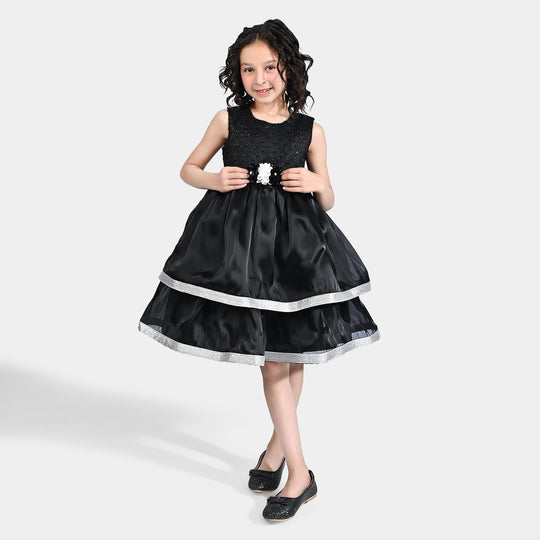 Girls Fancy Frock Classy-BLACK