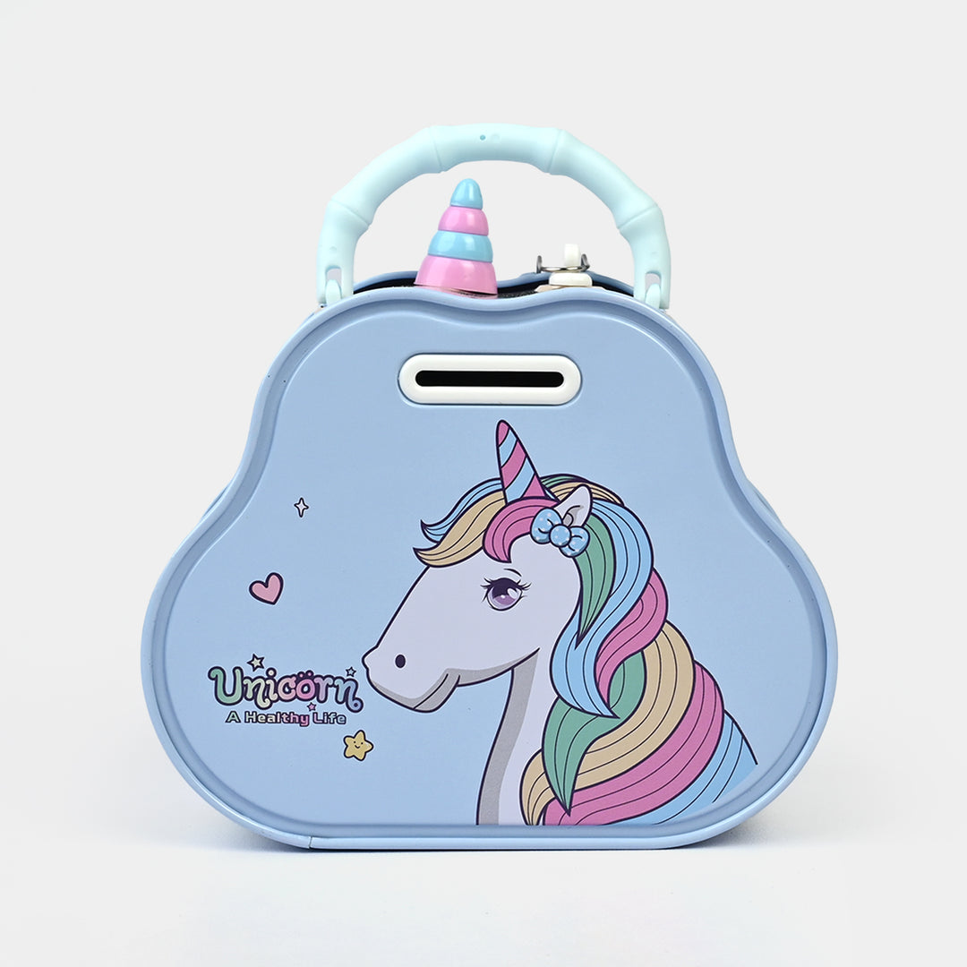 Metal Coin/Money Box with Lock For Kids