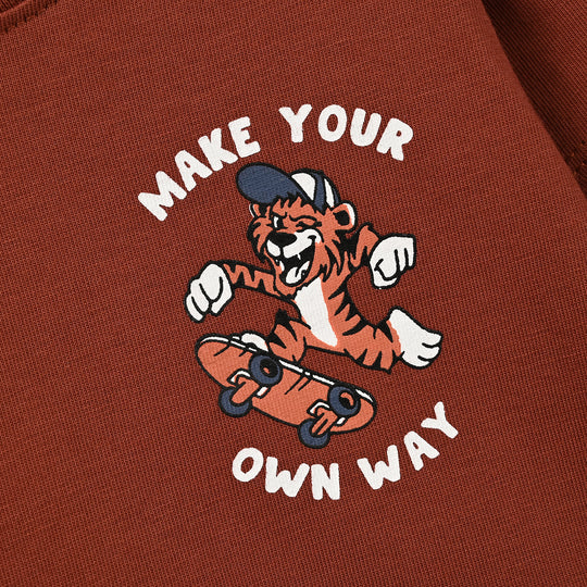 Infant Boys Cotton Jersey T-Shirt F/S Tiger