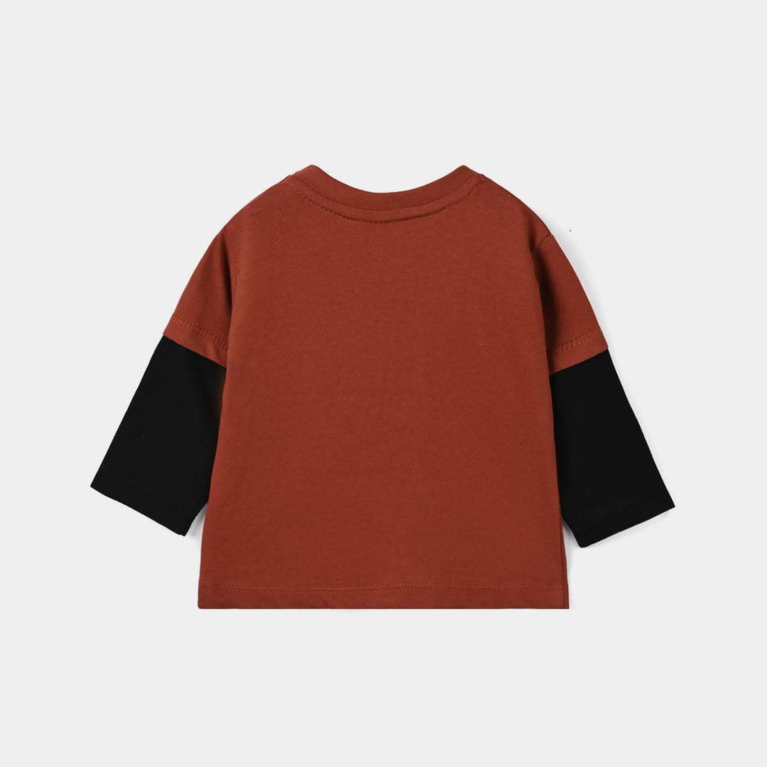 Infant Boys Cotton Jersey T-Shirt F/S Tiger